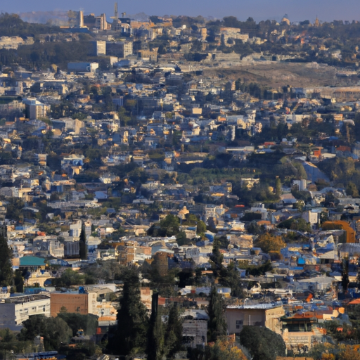 A panoramic view of Jerusalem showcasing the city's ancient architecture and serene landscapes